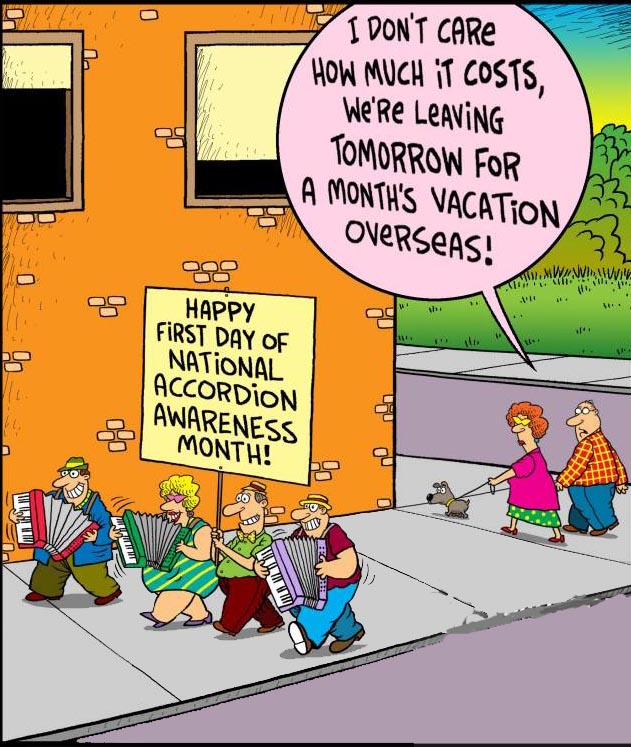 Accordion jokes and cartoons